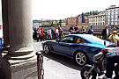 ferrari passing by on florentine streets